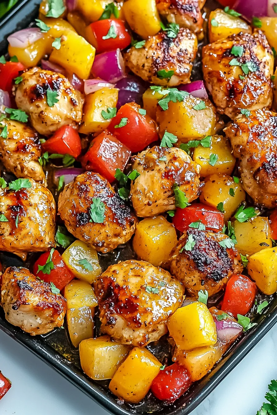 Flavorful Hawaiian Chicken Sheet Pan – Recipes Dish