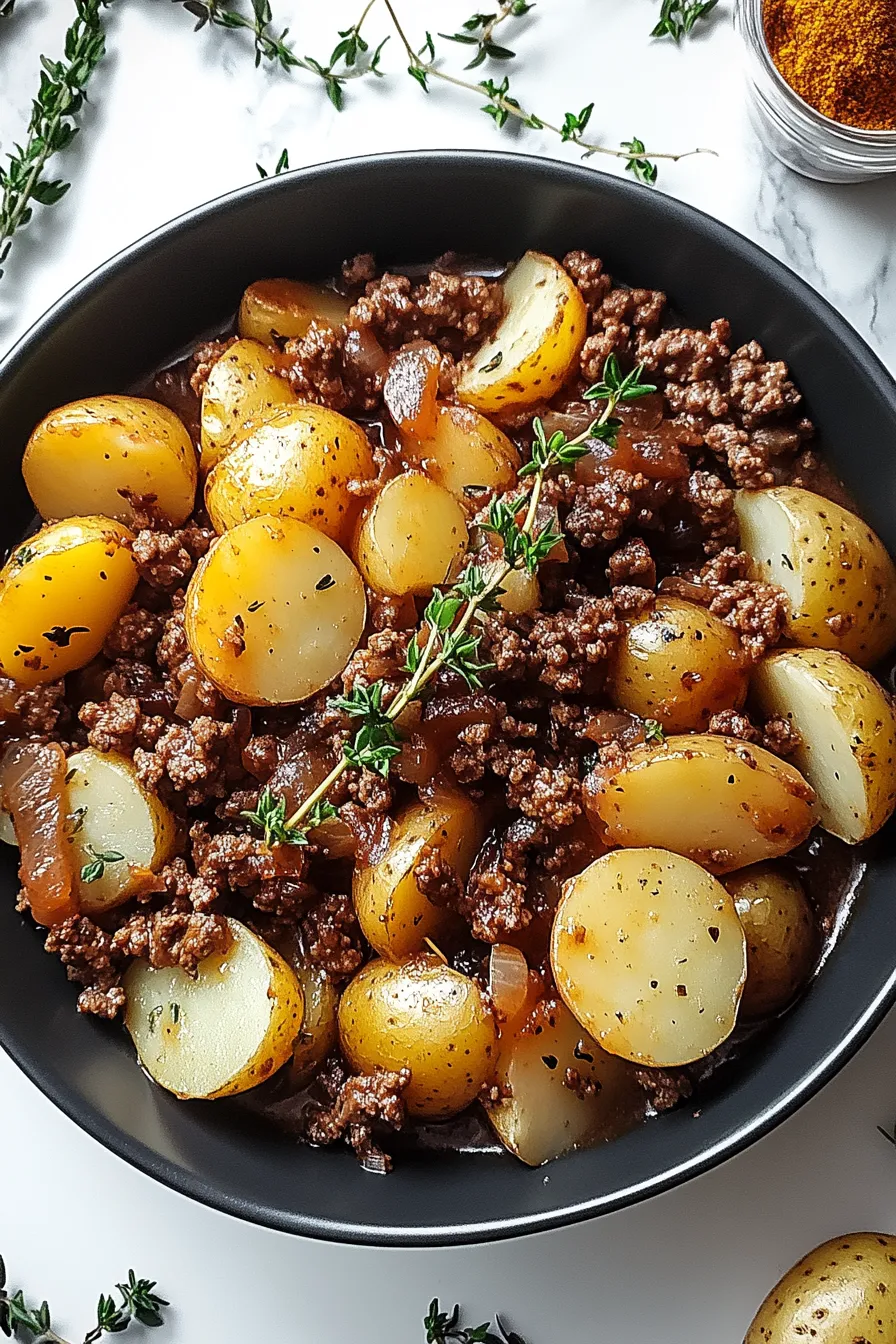 Savory Ground Beef and Potatoes – Recipes Dish