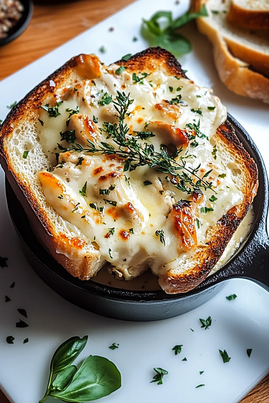 Cheesy Chicken Garlic Bread Sandwich – Recipes Dish