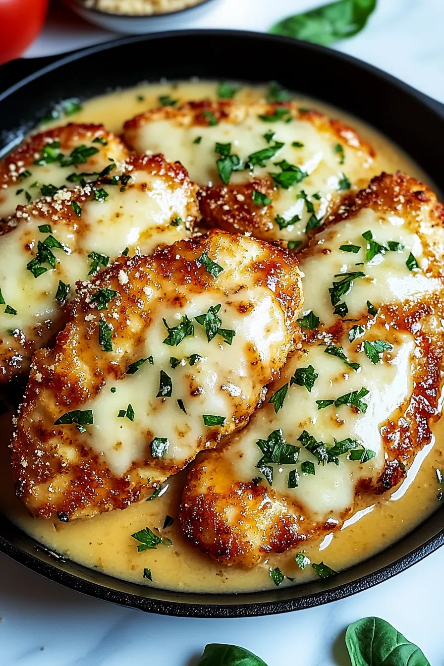 Crispy Parmesan Chicken with a Rich Garlic Sauce – Recipes Dish